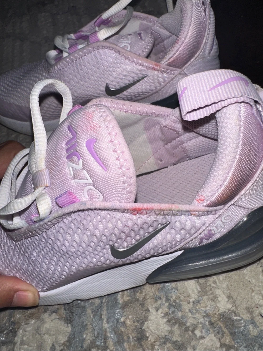 Nike Kids' Air Max 270 Lilac Slip-On Sneakers